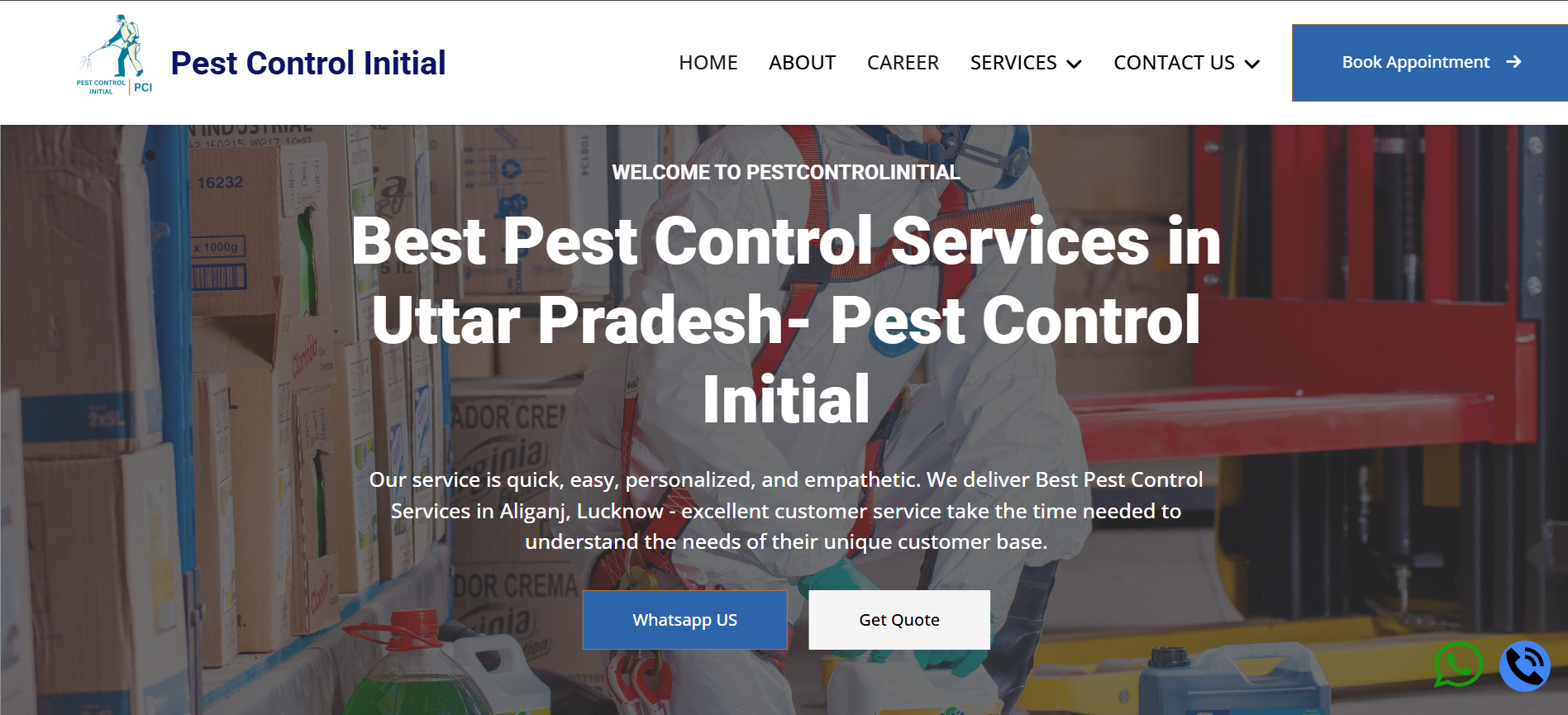 Pest Control Service Website